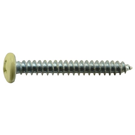 MIDWEST FASTENER Sheet Metal Screw, #10 x 1-1/2 in, Painted Steel Pan Head Phillips Drive, 20 PK 37933